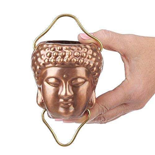 Buddha Pure Copper 8.5-Foot Rain Chain Brown - Diamond Home USA