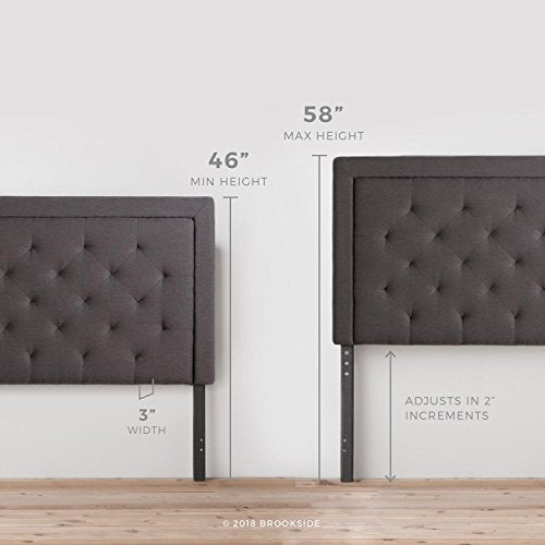Brookside High Profile Upholstered Headboard with Diamond Tufting