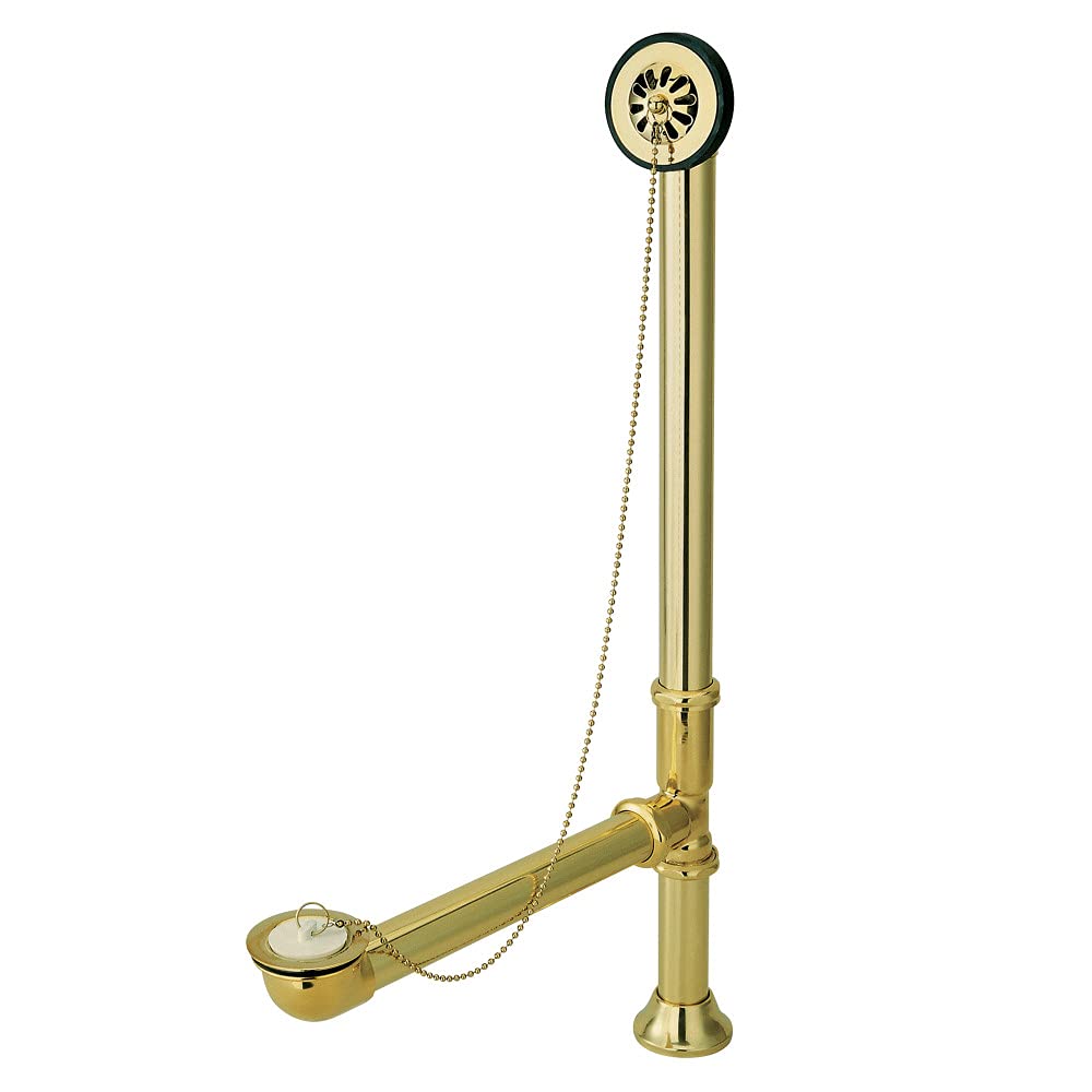 Kingston Brass CC2092 Vintage Claw Foot Bath Drain 27-5/8-Inch Polished Brass