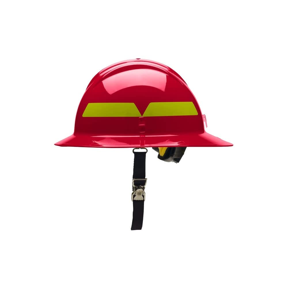 Fire Helmet Red Full-Brim