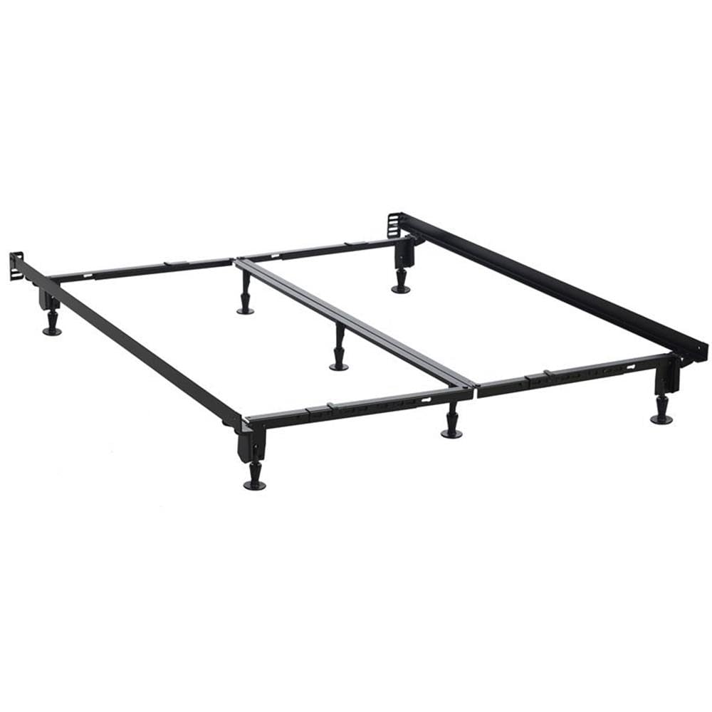 Mega Multi-Fit Bed Frame Twin/Full/Queen/King/Cal. King Heavy Duty in Coffee - Diamond Home USA