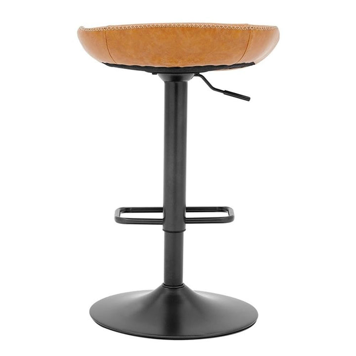npd furniture and more New Pacific Direct Rogue KD PU Gaslift Bar Stool (Set Brown - Diamond Home USA