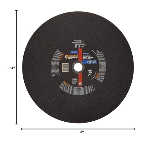 Norton Gemini Free Cut Large Diameter Reinforced Abrasive Cut-off Wheel Type 0 - Diamond Home USA