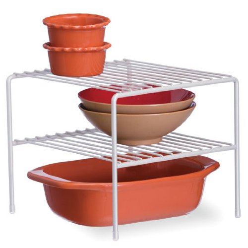 Organized Living Double Shelf - White - Diamond Home USA