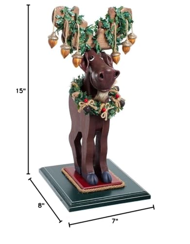15-inch Hollywood Moose Nutcracker Multicolored - Diamond Home USA