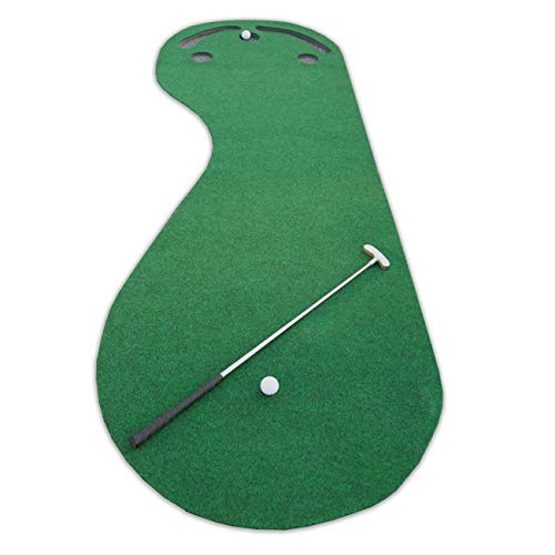 3' x 9' Golf Putting Green Par 3 Golfing Mat Practice Surface Putters Clubs - Diamond Home USA