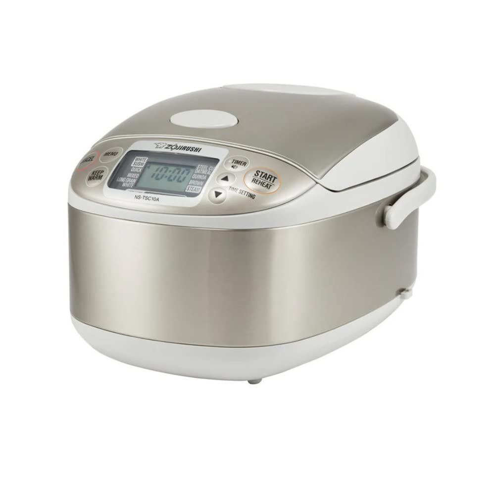 Zojirushi NS-TSC10AXH Micom Rice Cooker and Warmer (5.5-Cups) 5.5 Cup / 1.0 Liters - Grey