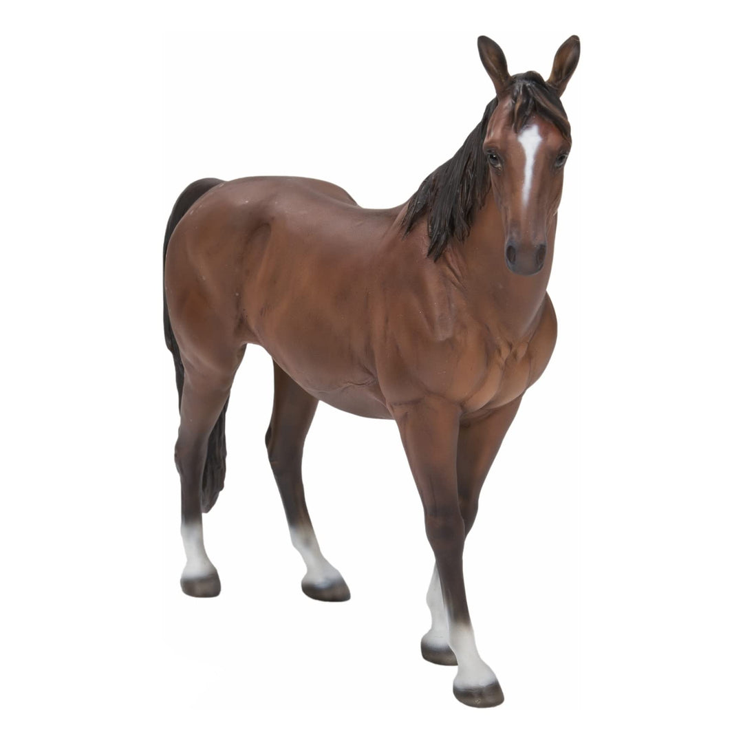 Standing Horse Ultra Realistic Garden Statue Multi Color Polyresin