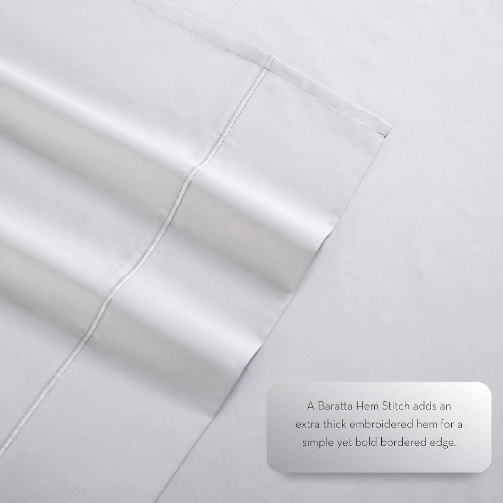 Charisma 310 Thread Count Classic Solid Cotton Sateen King Pillowcase Pair - Diamond Home USA