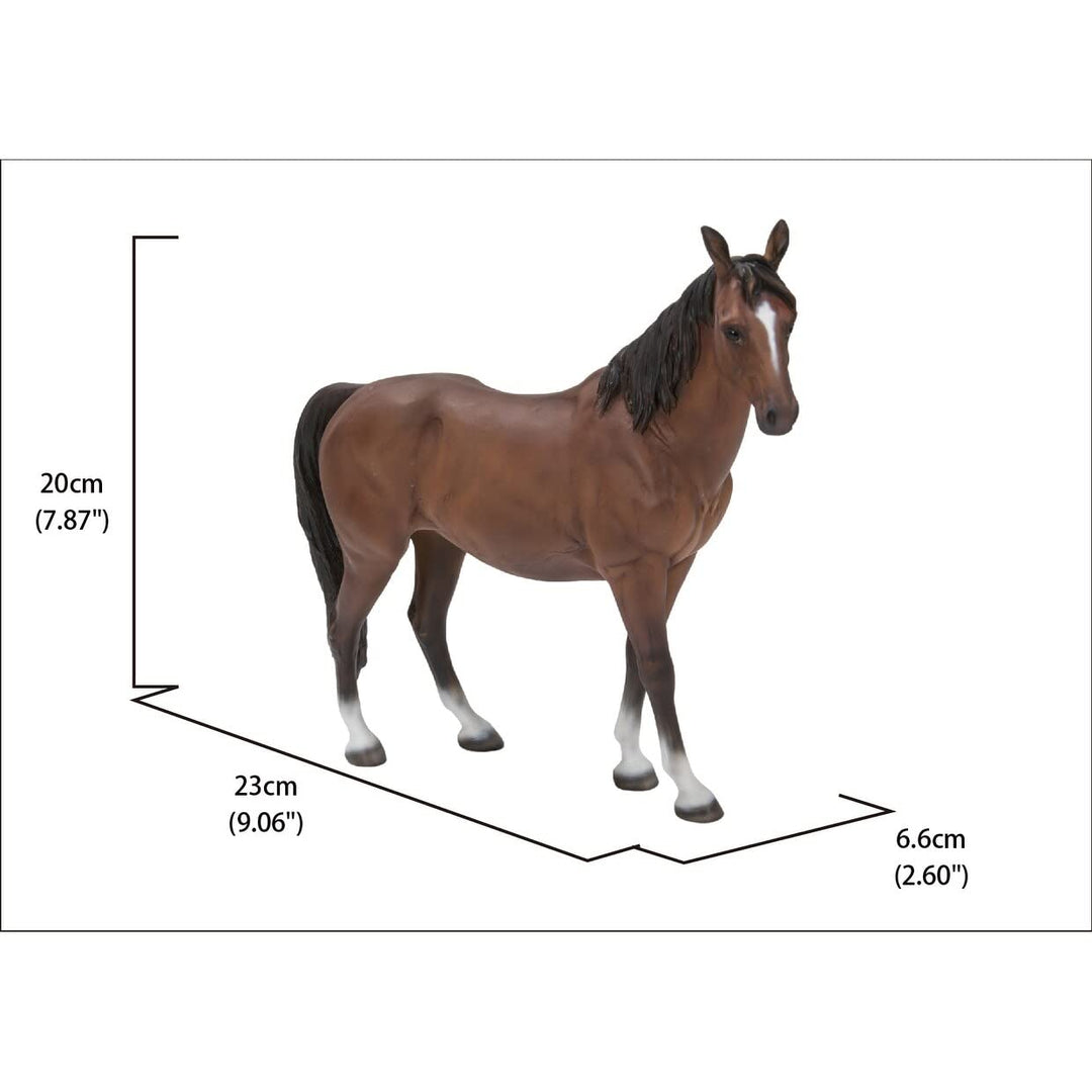 Standing Horse Ultra Realistic Garden Statue Multi Color Polyresin - Diamond Home USA