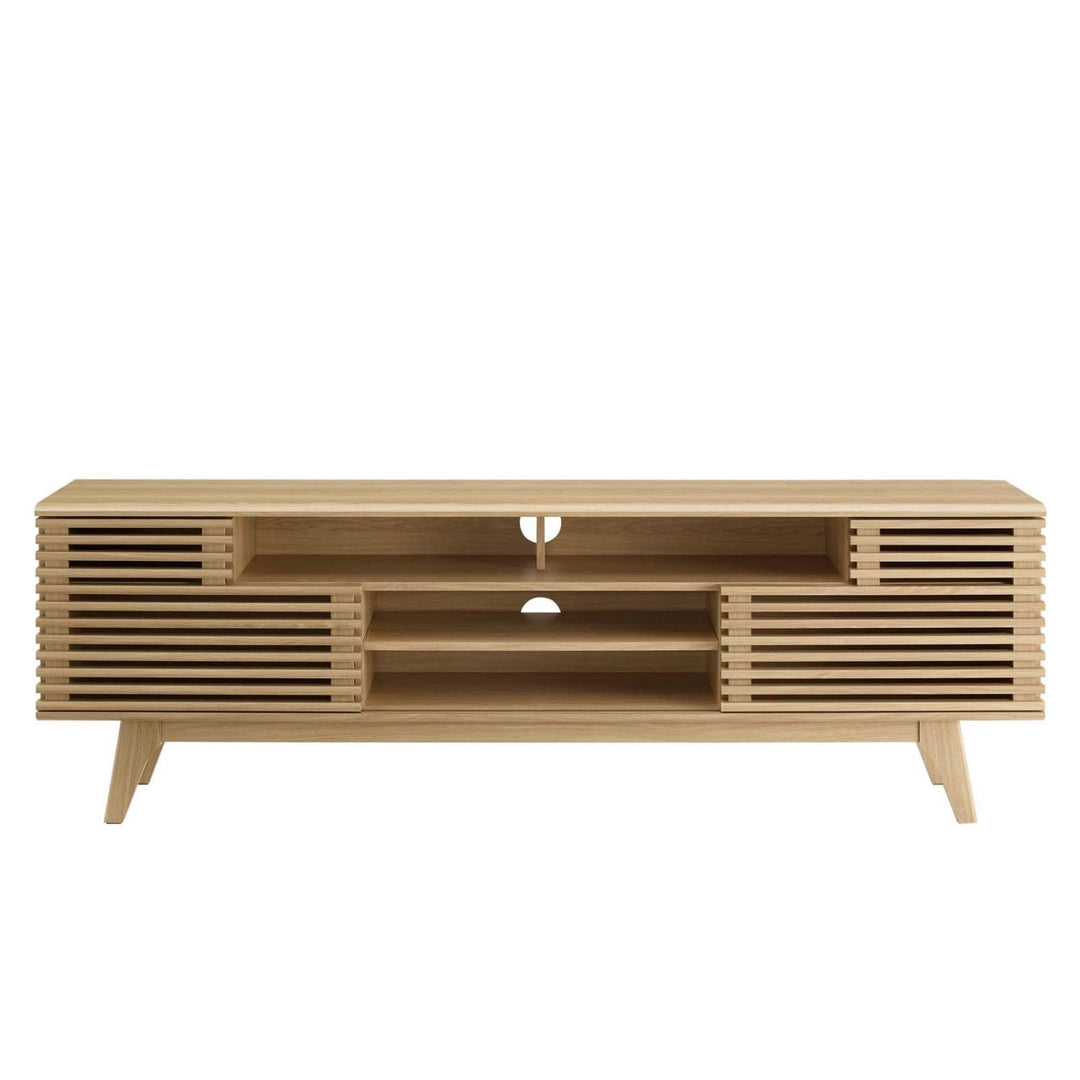 Modway Render Mid-Century Modern Low Profile 71 Inch Media Console TV Stand in - Diamond Home USA