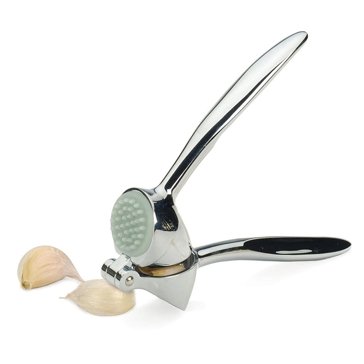 Garlic Press 7-inch Silver Metal - Diamond Home USA