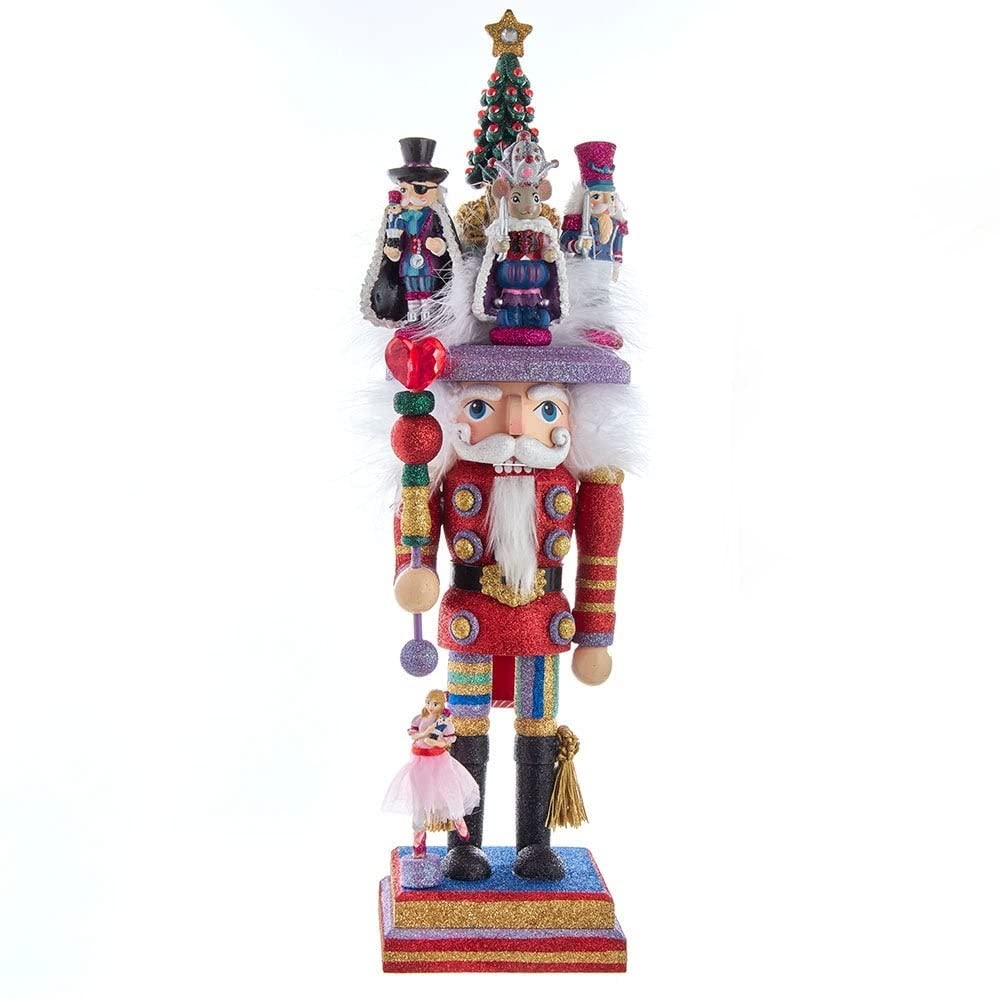 18-inch Hollywood Nutcracker Multi Color Wood