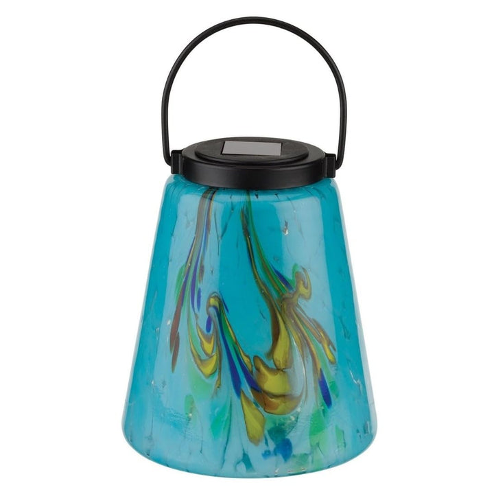 Solar Lantern Blue Glass