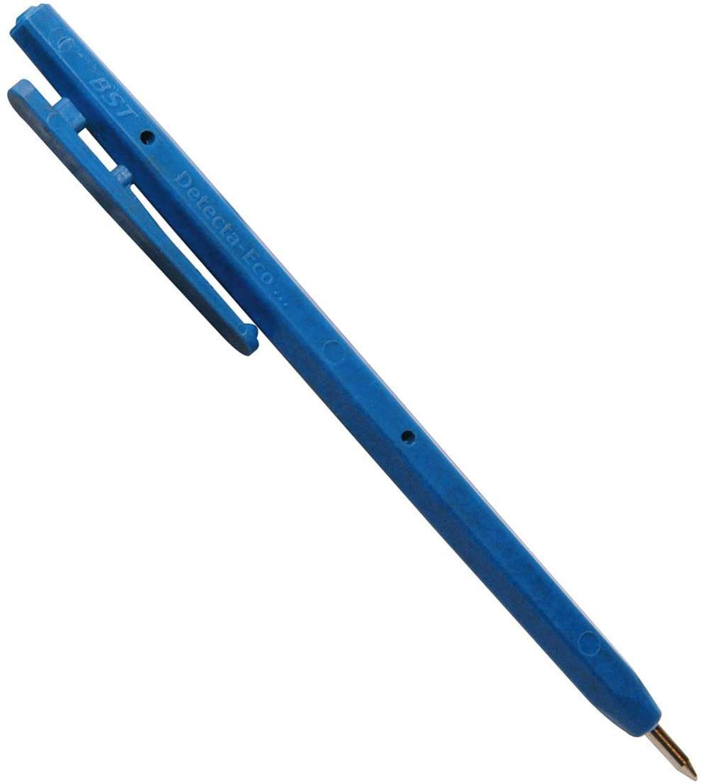 DETECTAPRO Metal Detectable Stick Pen Blue PK50