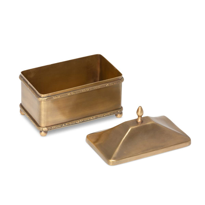 Park Hill Collection EAV16001 Brass Escritoire Boxes Set of 3 - Diamond Home USA