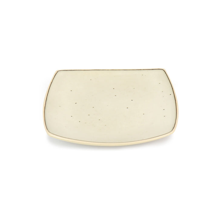 Soho Lounge 16 Piece Stoneware Dinnerware Set in Light Taupe Tan Textured Casual - Diamond Home USA