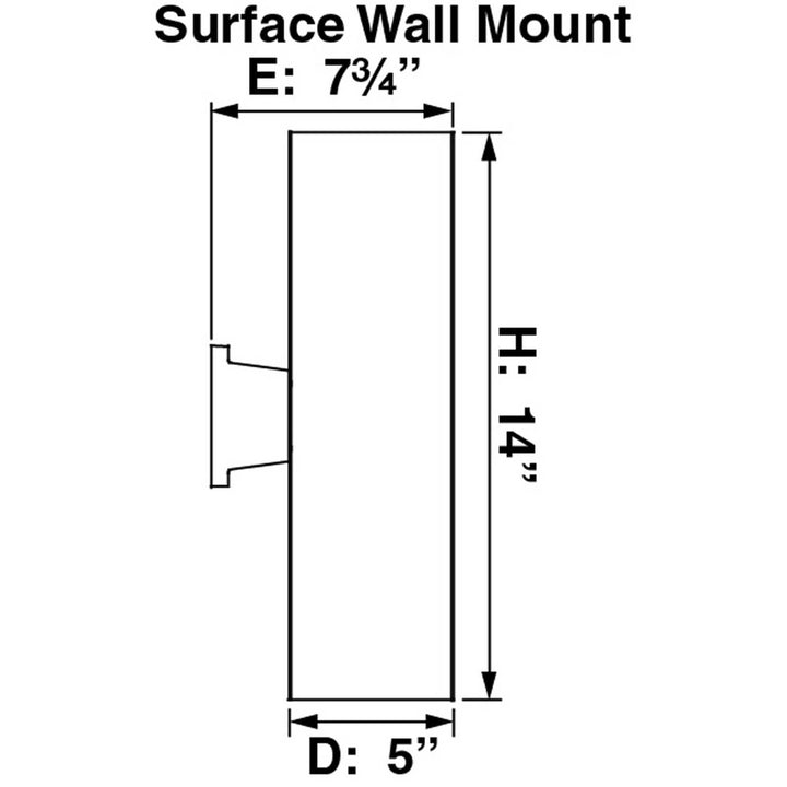 Volume Lighting V9645-6 Volume Lighting V9645 2 Light 14" Tall LED Outdoor - Diamond Home USA