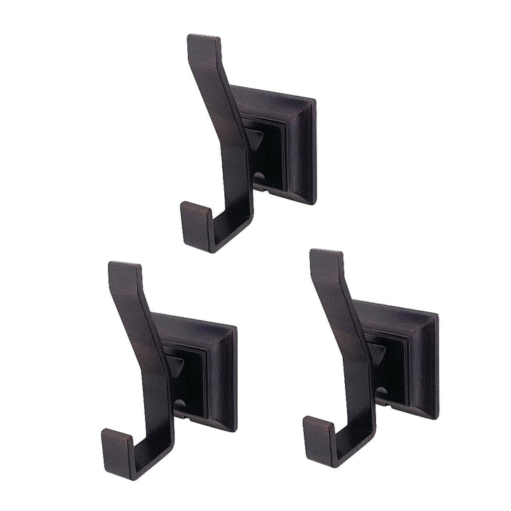 Kingston Brass Monarch 3-Piece Bathroom Robe Hook/Towel Hook Matte Matte