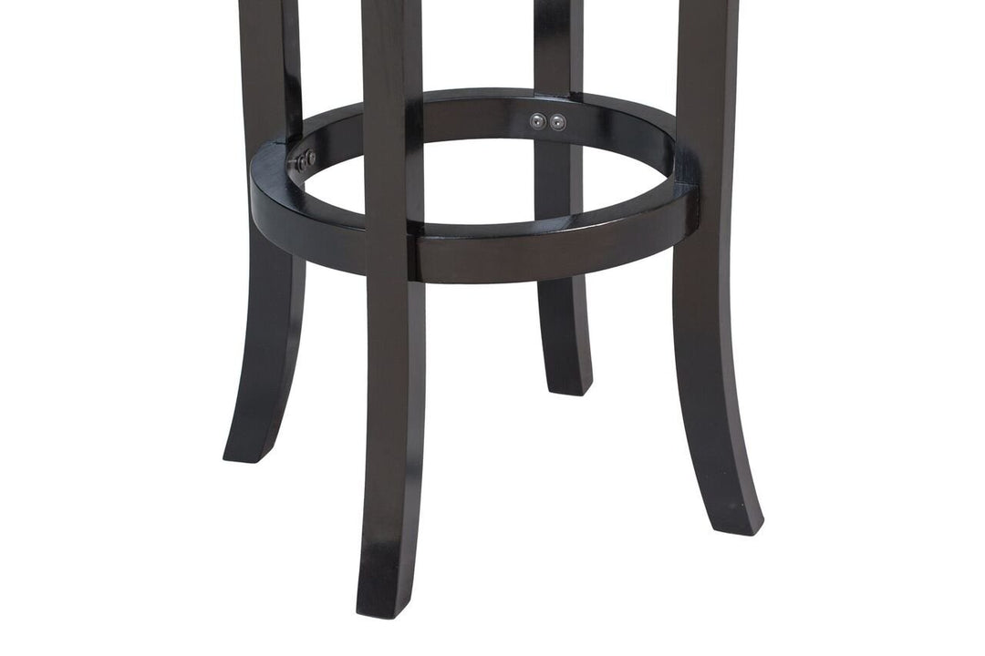 Boraam Cordova Bar Height Swivel Stool 29-Inch Black - Diamond Home USA