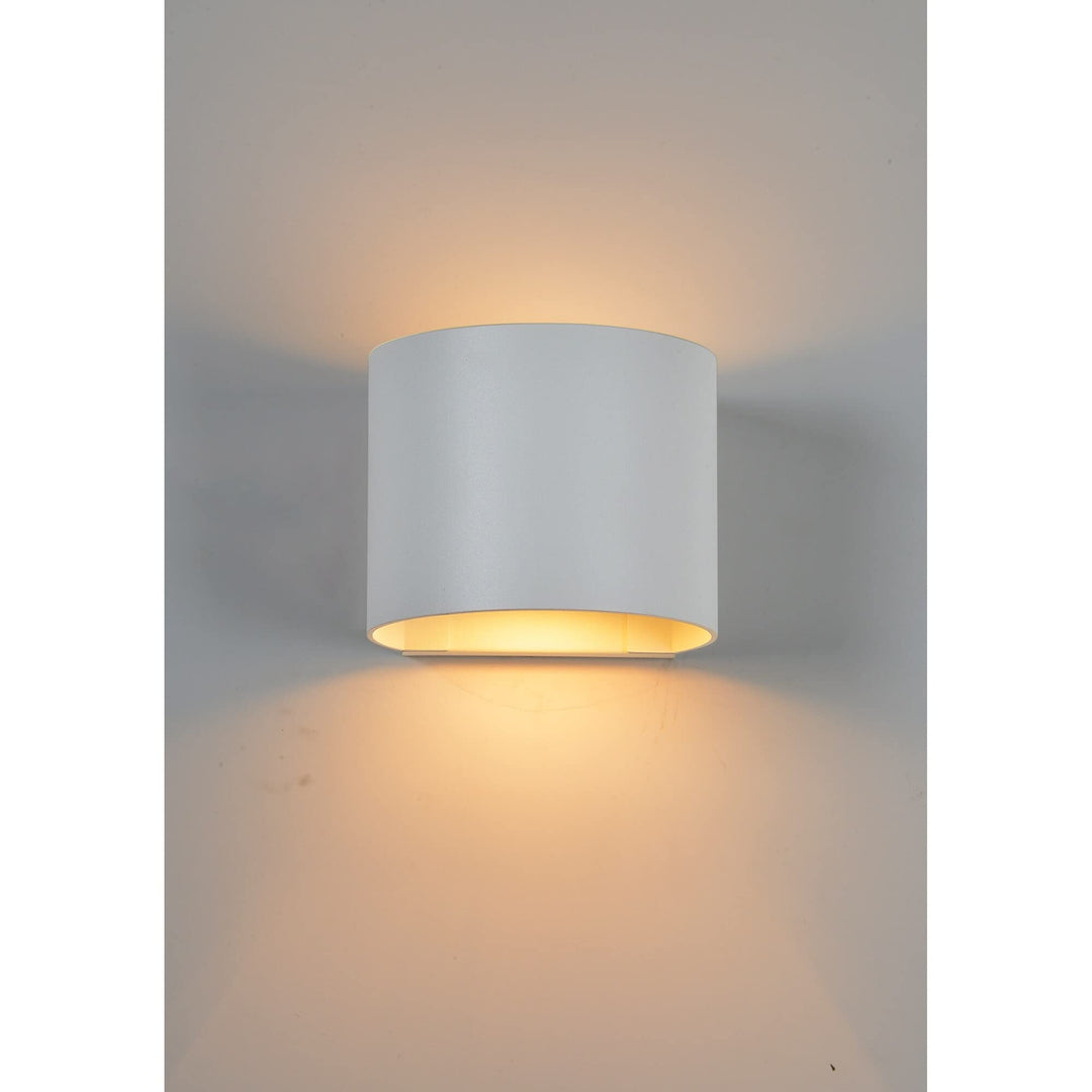Wall Sconce Small White Modern Contemporary Bulbs Included - Diamond Home USA