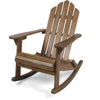 Christopher Knight Home Cara Outdoor Adirondack Acacia Wood Rocking Chair Dark dark brown finish