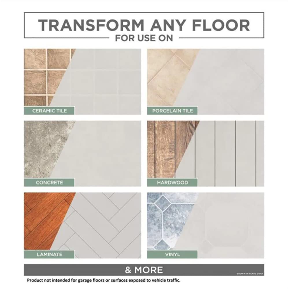 Rust-Oleum 358870 Floor Coating Top Coat Semi-Gloss Clear Quart - Diamond Home USA