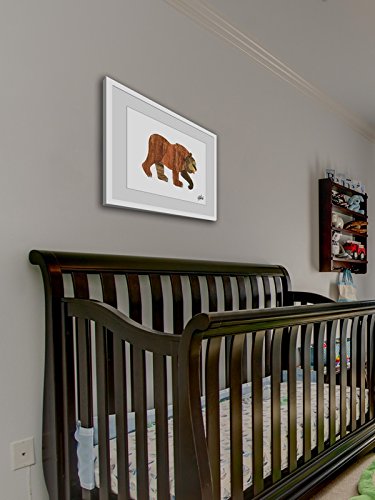 Eric Carle 'Brown Bear' Framed Painting Print 18" X 12" - Diamond Home USA