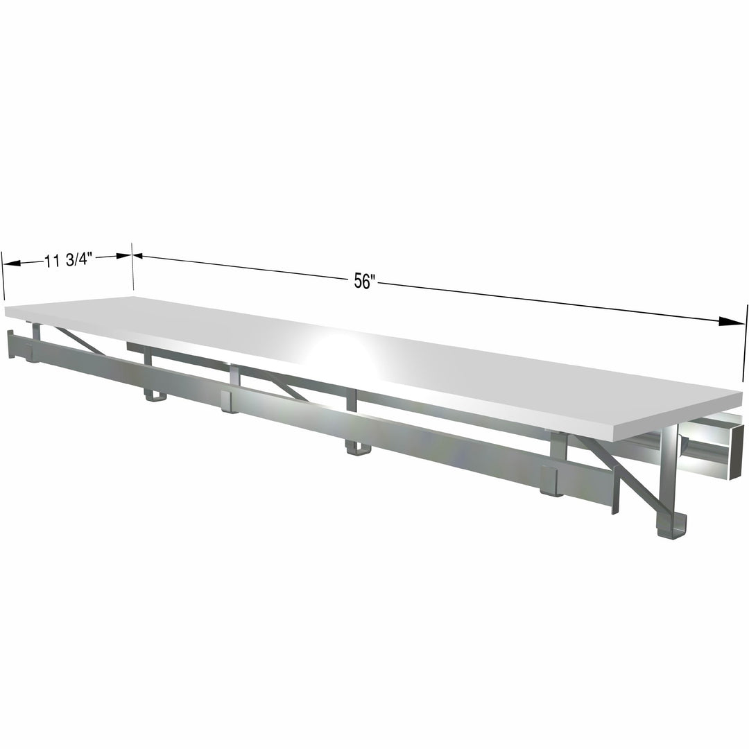 Arrange A Space Arrrange a Space RCMSY Best 52" Single Shelf/Hang Rod Kit