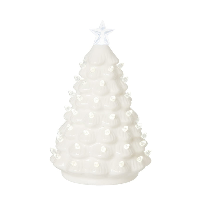 Large White Tree Led Figurine