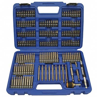 Screwdriver Bit Set 1/4 Hex Dr 175 Pc