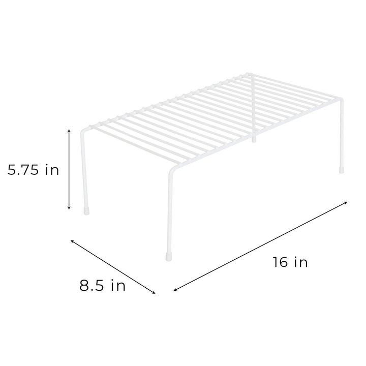 Smart Design Classic Storage Shelf - Medium (8.5 x 13.25 in.) White -Steel - Diamond Home USA