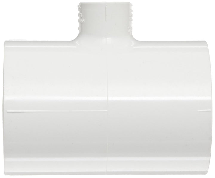 Spears 402 Series PVC Pipe Fitting Tee Schedule 40 White 3" Socket x 3/4" NPT - Diamond Home USA