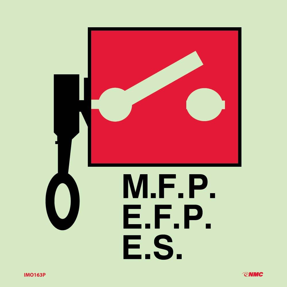 NMC National Marker Corp. IMO163P IMO Symbol Remote Control Fire Pumps/Emergency