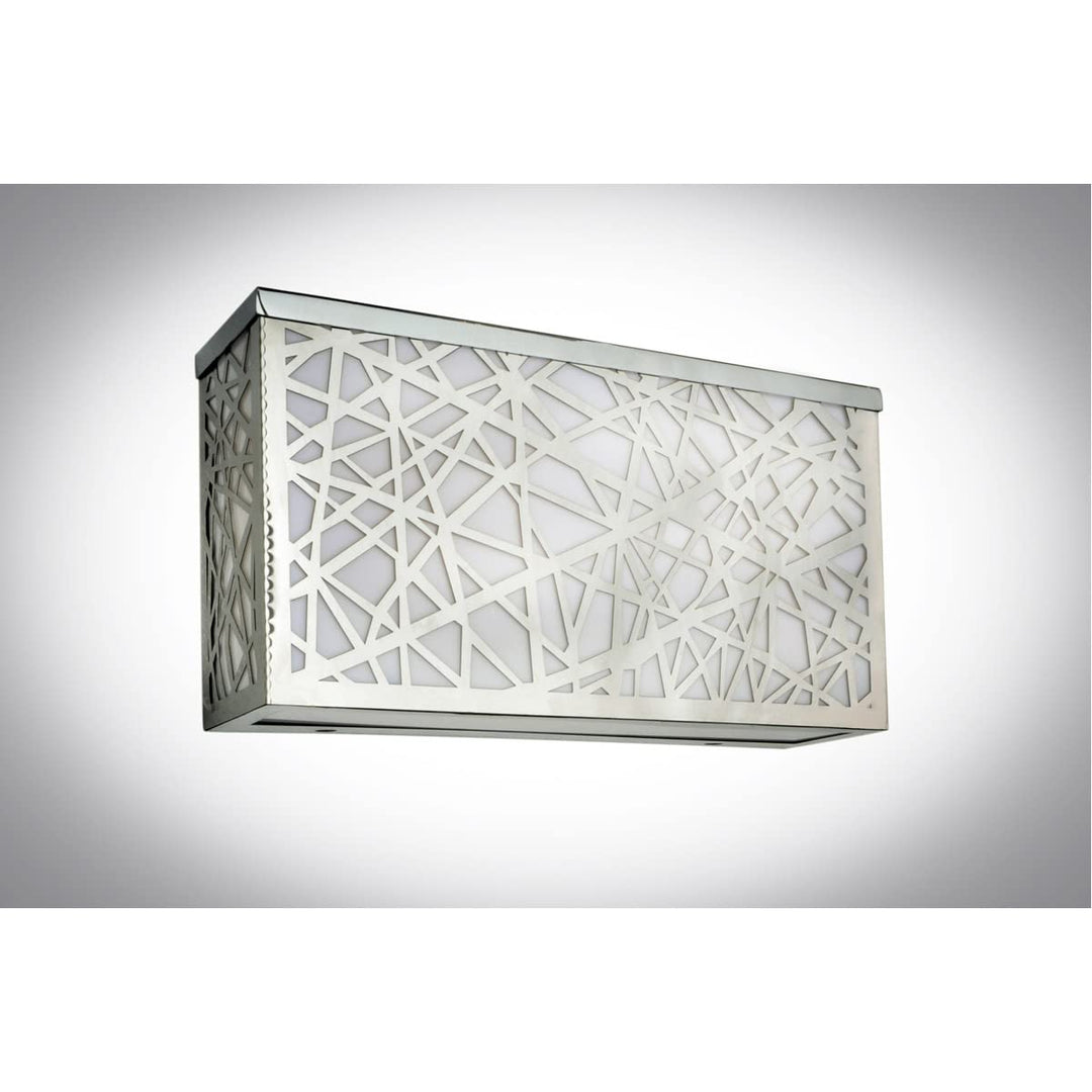 ET2 Inca-24W 4 LED Square Large Outdoor Wall Sconce-12 Inches Wide by 6.5 inches - Diamond Home USA