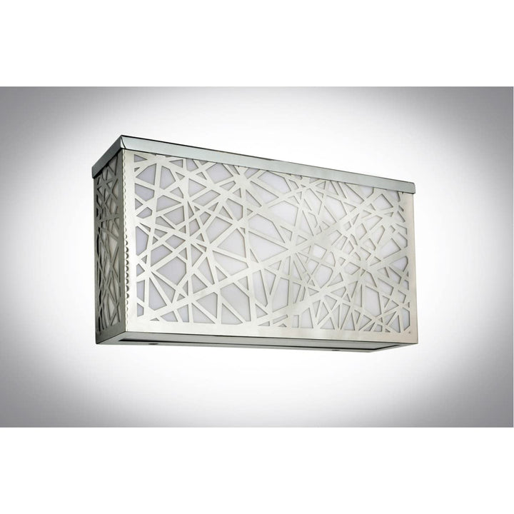 ET2 Inca-24W 4 LED Square Large Outdoor Wall Sconce-12 Inches Wide by 6.5 inches - Diamond Home USA
