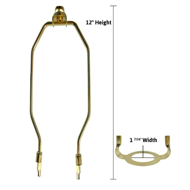 Slip Uno Adapter Converts Your 15" High Lampshade to Fit n Lamp Base (1 7/16" - Diamond Home USA