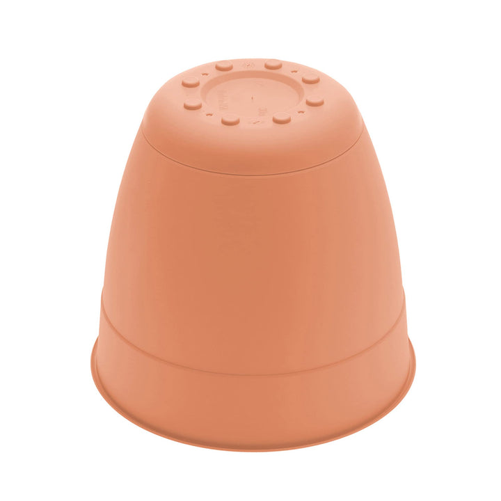 Bloem Dayton Planter with Saucer: 20" - Coral - 100% Recycled Plastic Pot - Diamond Home USA