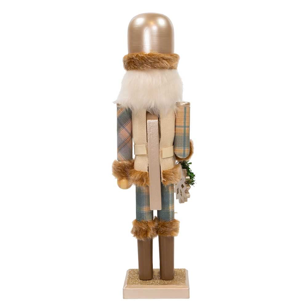 Kurt Adler 15-Inch Wooden Rustic Glamour Nutcracker - Diamond Home USA