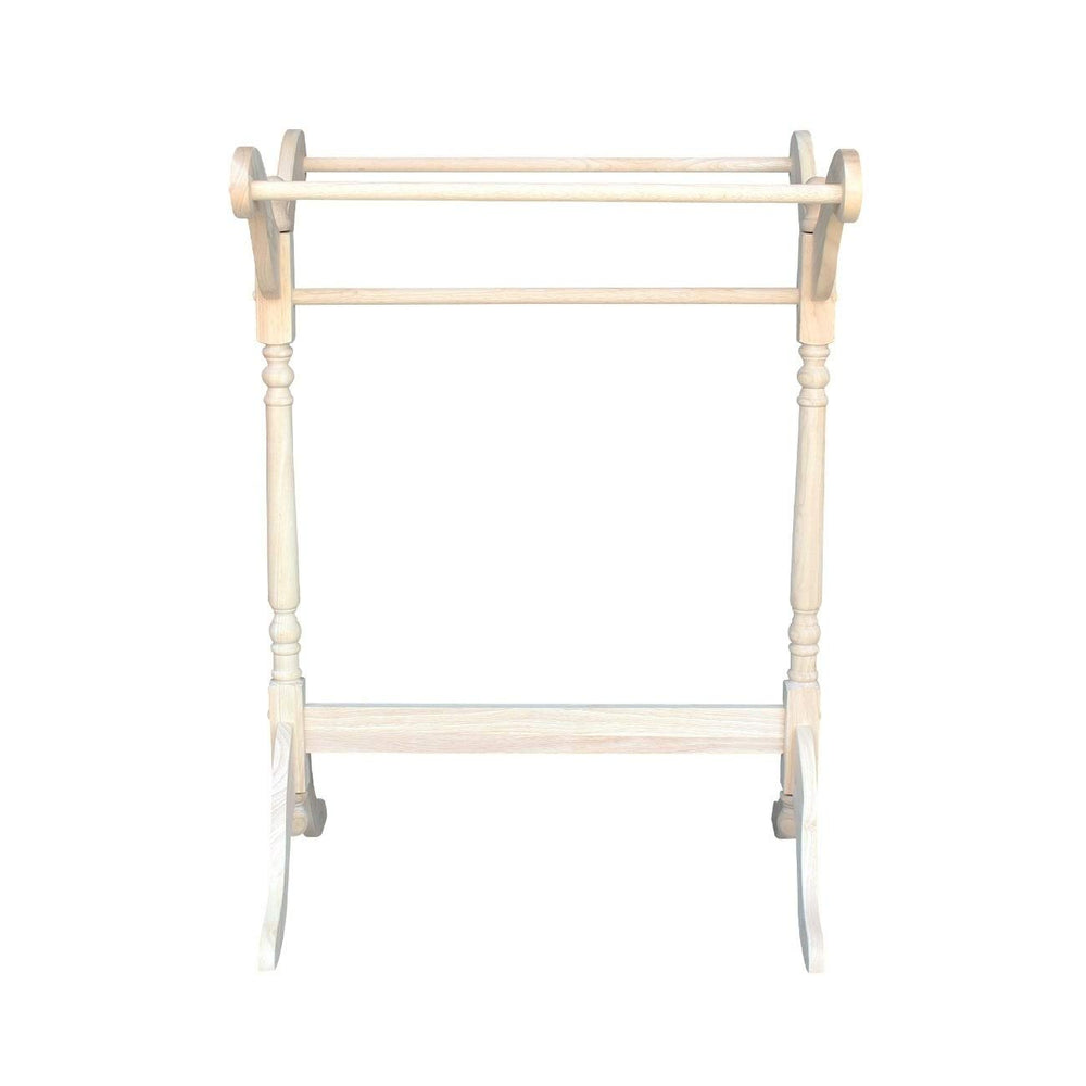 Concepts Unfinished Parawood Quilt Rack Casual Traditional Wood - Diamond Home USA