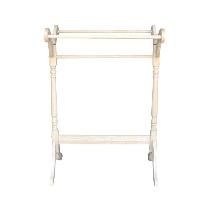 Concepts Unfinished Parawood Quilt Rack Casual Traditional Wood - Diamond Home USA