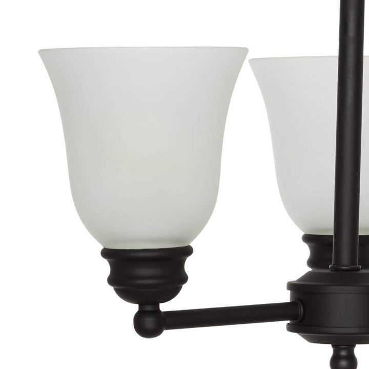 3-Light Semi-flushmount Brown Traditional Metal - Diamond Home USA
