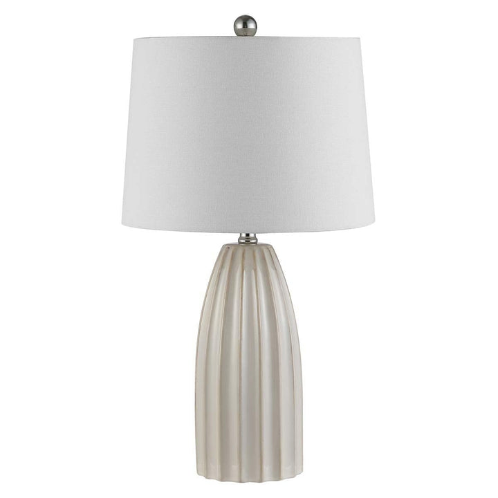 SAFAVIEH Lighting Collection Kayden Modern Ivory Ceramic 26-inch Bedroom