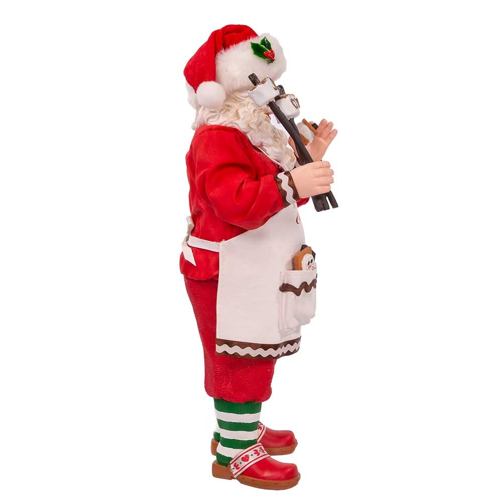 Kurt Adler 10.5-Inch Fabriché S'Mores Santa - Diamond Home USA
