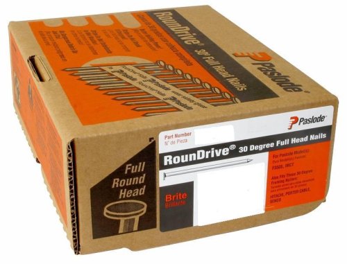 Paslode 650025 Round Head 1-1/2-Inch by .131-Inch 30 Degree Paper Collated