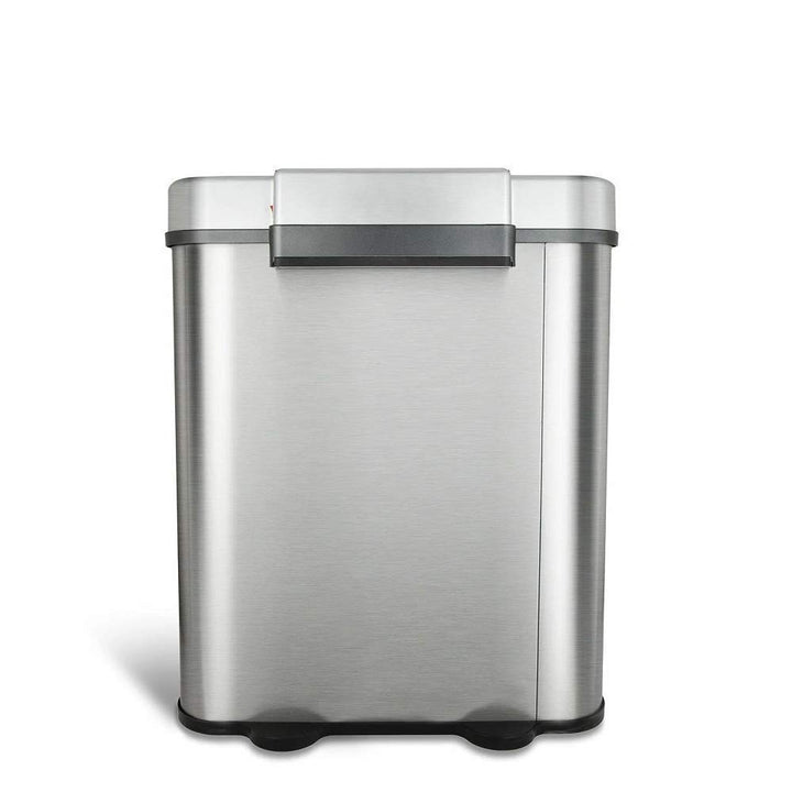 Ninestars DZT-70-R3 Motion Sensor Trash Can Extra Large Silver - Diamond Home USA