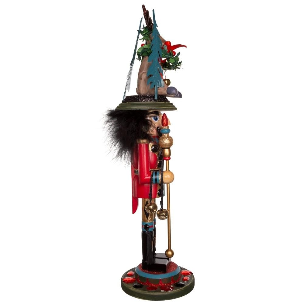 18-inch Hollywood Nutcracker with Deer Hat Multicolored - Diamond Home USA