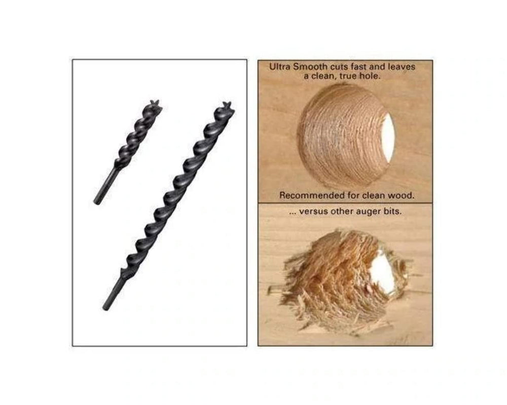 WoodOwl 09806 Tri-Cut 9/16-Inch by 18-Inch Ultra Smooth Auger Bit - Diamond Home USA