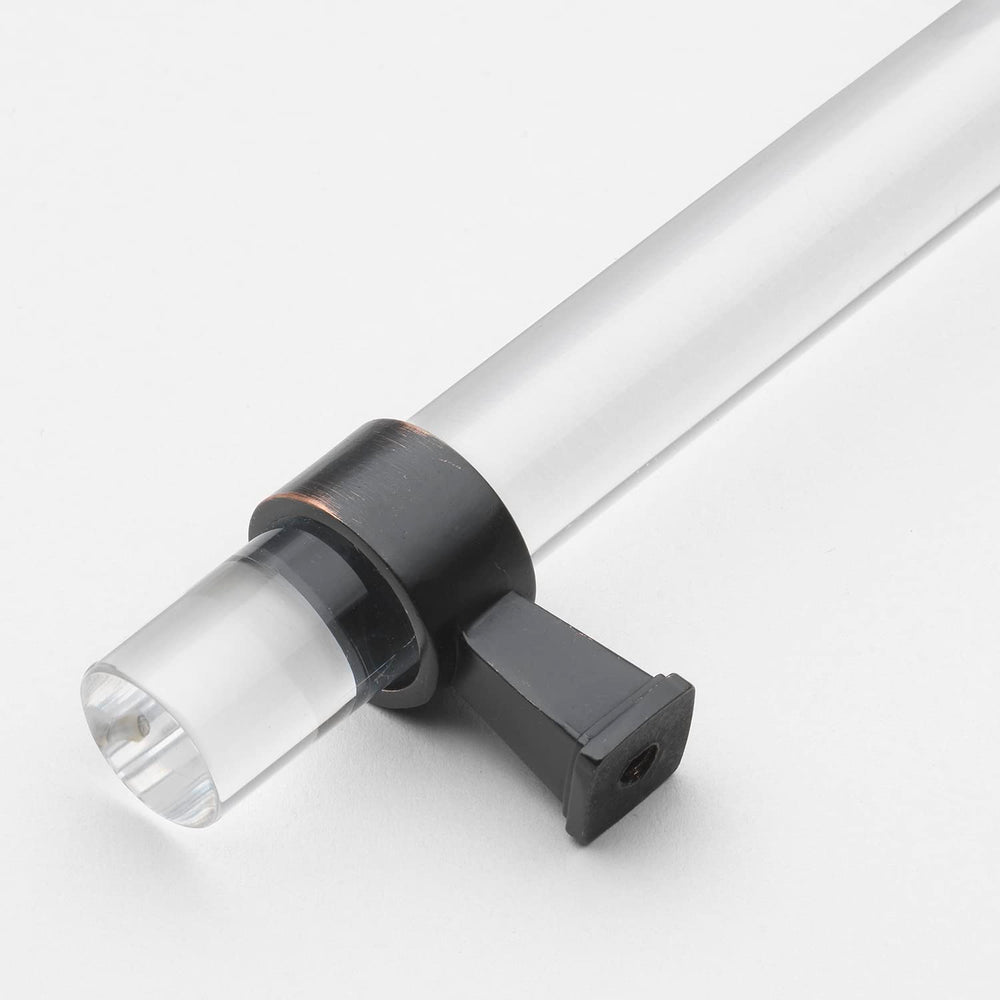 GlideRite Hardware 4718-160-ORB 6-5/16 in. CC Clear Acrylic Cabinet Drawer Pulls - Diamond Home USA