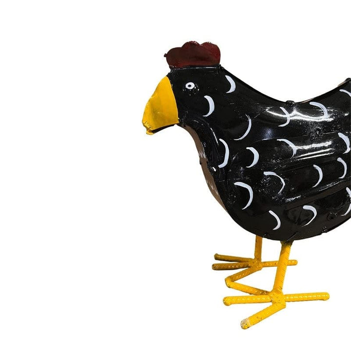 Mini Black Hen for Rustic Metal Finish Handmade - Diamond Home USA